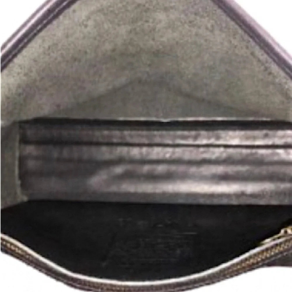 Vintage COACH COURT Black Glove Tanned Turn Lock Crossbody Shoulder Bag 9870 - Picture 10 of 17